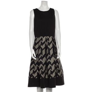 Badgley Mischka Metallic Houndstooth Dress (Size 12)